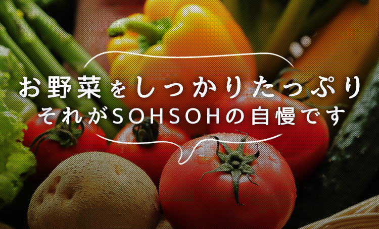 お野菜をしっかりたっぷり